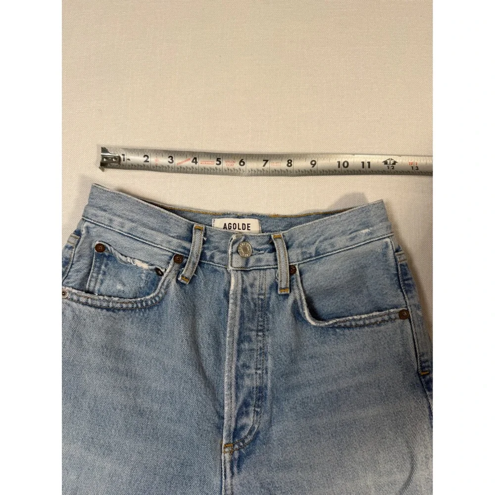 AGOLDE 90's Mid Rise Loose Fit Jeans Light Wash Organic Cotton 25